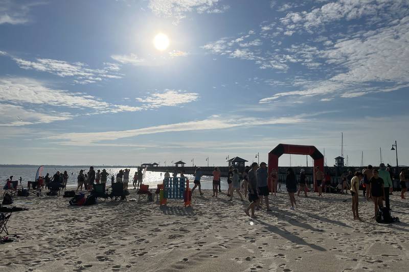More than 100 swimmers compete in 4th annual Swim Across the Bay